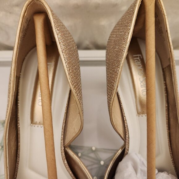 Franco Sarto Women's Tana Platinum Gold Pumps. NWOT. Size 6 - Picture 6 of 10